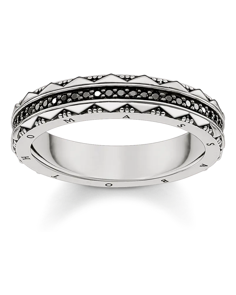 Thomas Sabo Herren Ring, Sterlingsilber Schwarz