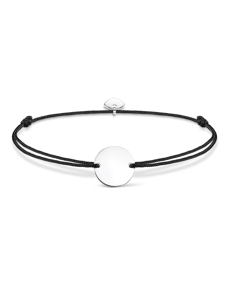 Thomas Sabo Armband Little Secret Coin mit Gravur Schwarz