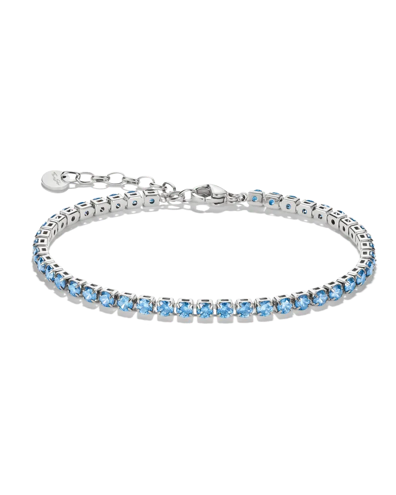 Thomas Sabo Tennisarmband mit blauem Zirkonia blau A2268-S03-1-L19V Blau