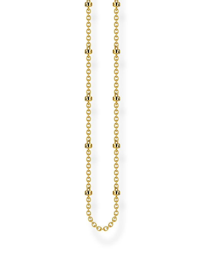 Thomas Sabo Herren Erbskette gold Stärke 1,6 mm, Sterlingsilber Gelbgold vergoldet Gelbgoldfarben