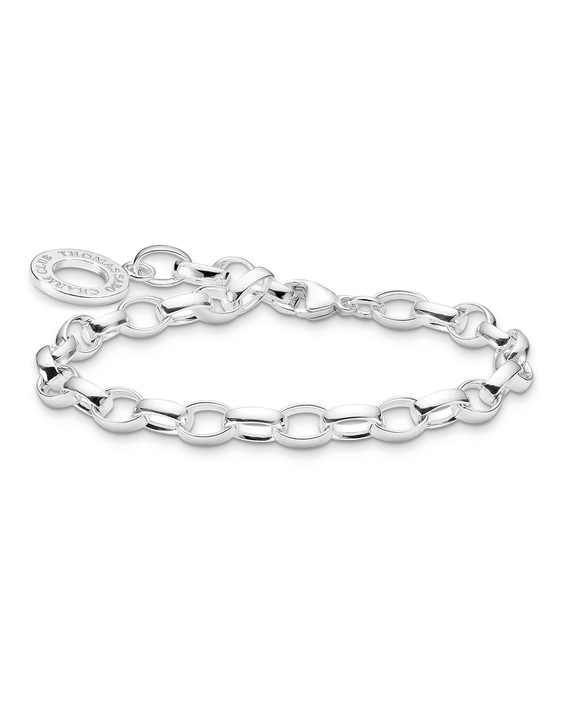 Thomas Sabo Damen Charm-Armband klassisch groß, Sterlingsilber, Charm Club Collection Silberfarben