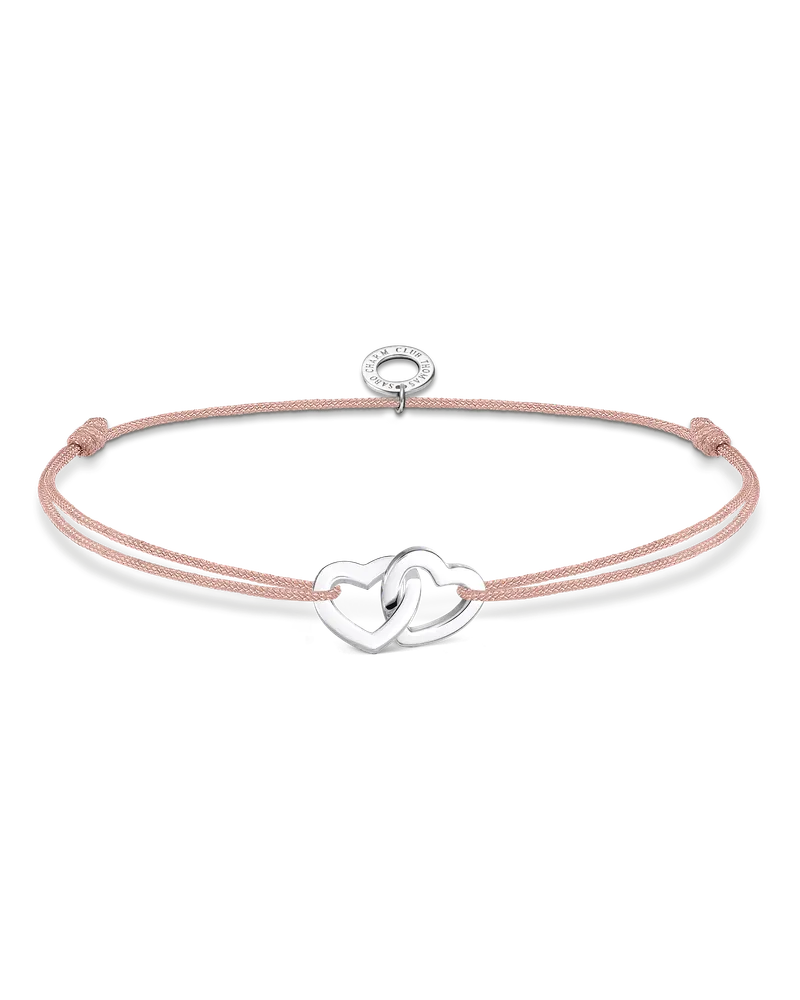 Thomas Sabo Damen Armband Little Secret Herzen, Sterlingsilber, Charming Collection Beige