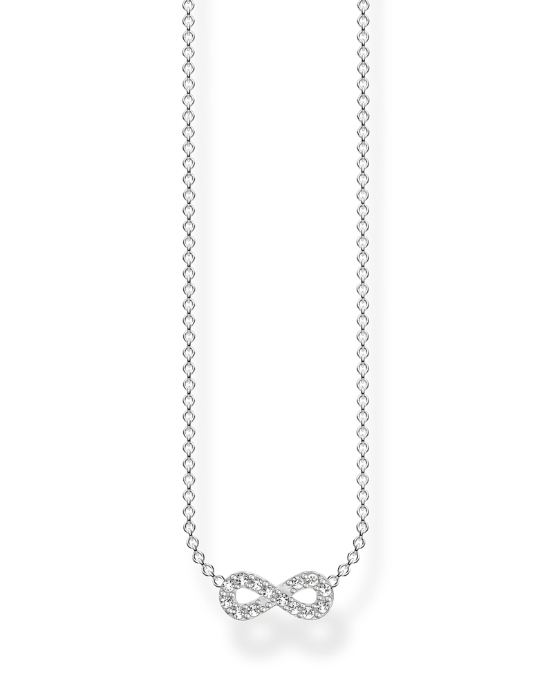 Thomas Sabo Damen Kette Infinity silber, Sterlingsilber, Charming Collection Silberfarben