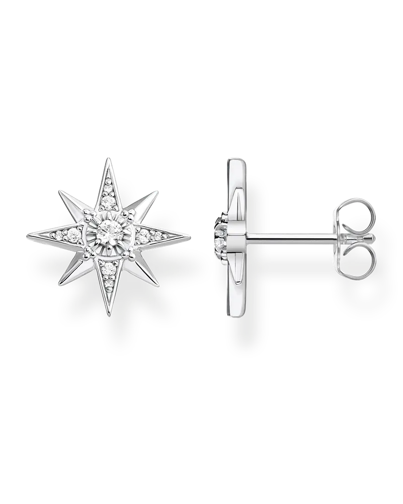 Thomas Sabo Damen Ohrstecker Stern silber, Sterlingsilber Silberfarben