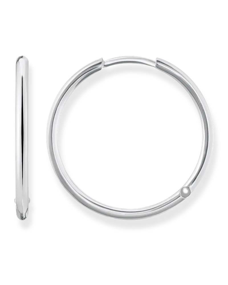 Thomas Sabo Damen Creolen groß, Sterlingsilber Silberfarben