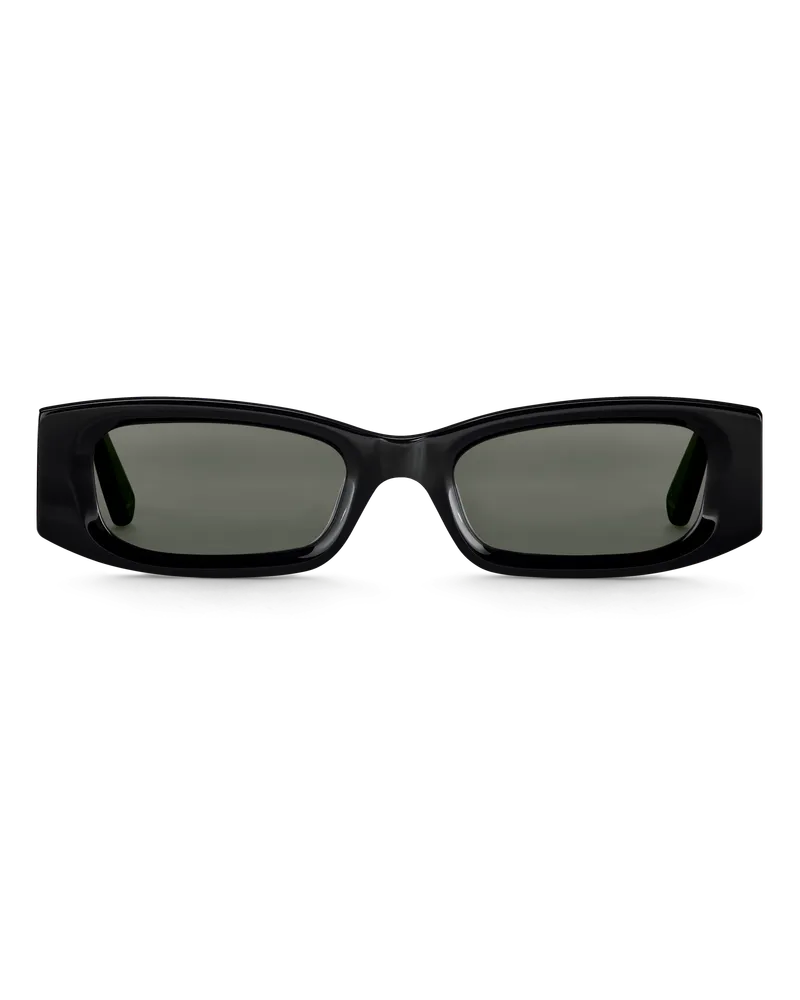 Thomas Sabo Herren Sonnenbrille Kim schmal rechteckig, Sterlingsilber Grau