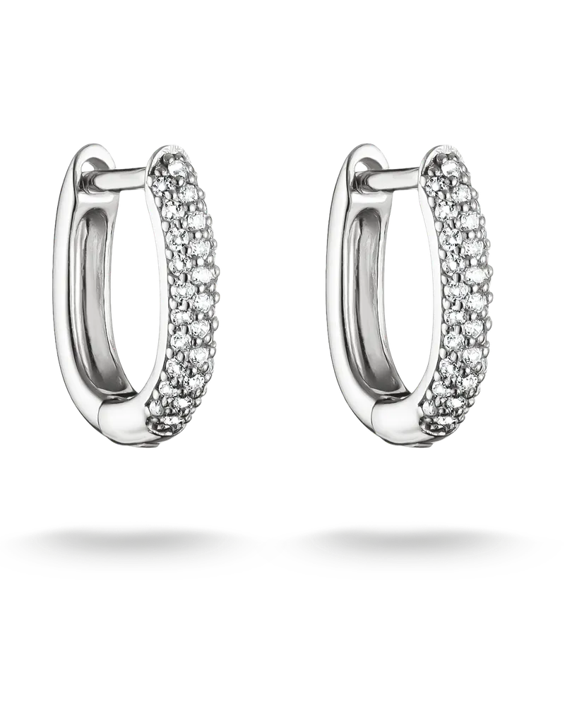 Thomas Sabo Creolen mit weißem Zirkonia weiß CR779-051-14 Silberfarben