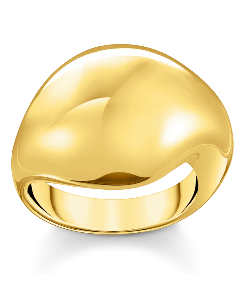 Thomas Sabo Damen Ring, Sterlingsilber Gelbgold vergoldet Gelbgoldfarben
