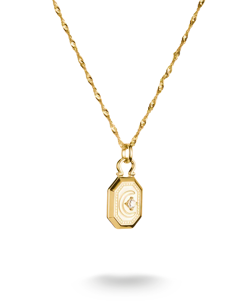 Thomas Sabo Damen Kette Mondkette Elyndra 18k Vergoldung, Sterlingsilber Gelbgold vergoldet Gelbgoldfarben