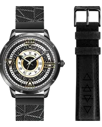 Thomas Sabo Herrenuhr Elements of Nature mit schwarzen Steinen Bicolor Gelbgoldfarben