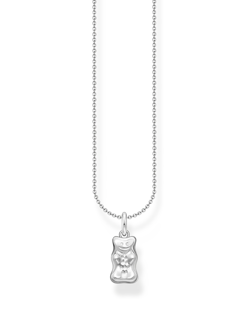 Thomas Sabo Damen Kette mit HARIBO Goldbär Anhänger Silber, Sterlingsilber, Charming Collection Silberfarben