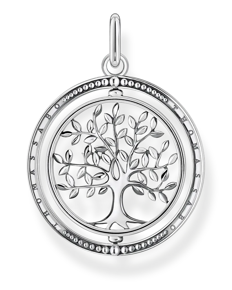 Thomas Sabo Damen Anhänger Tree of Love silber, Sterlingsilber geschwärzt Silberfarben