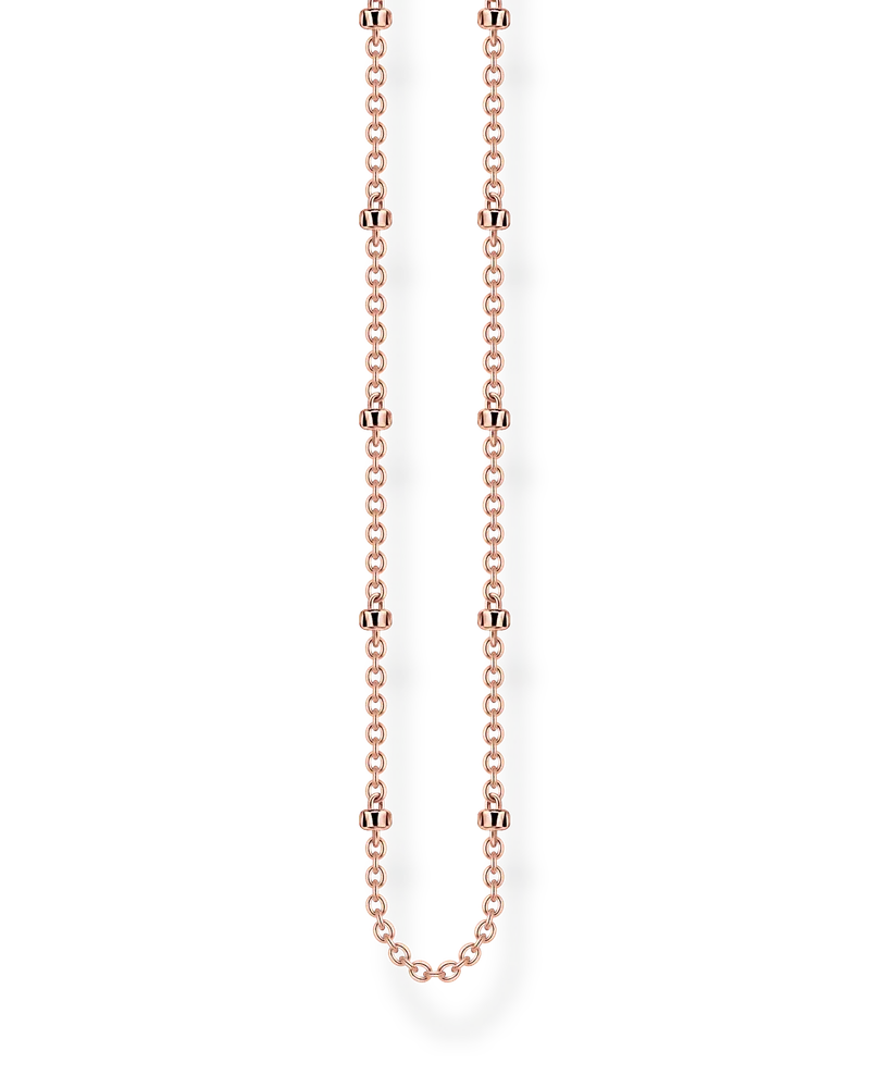 Thomas Sabo Herren Erbskette roségold Stärke 1,6 mm, Sterlingsilber Roségold vergoldet Roségoldfarben