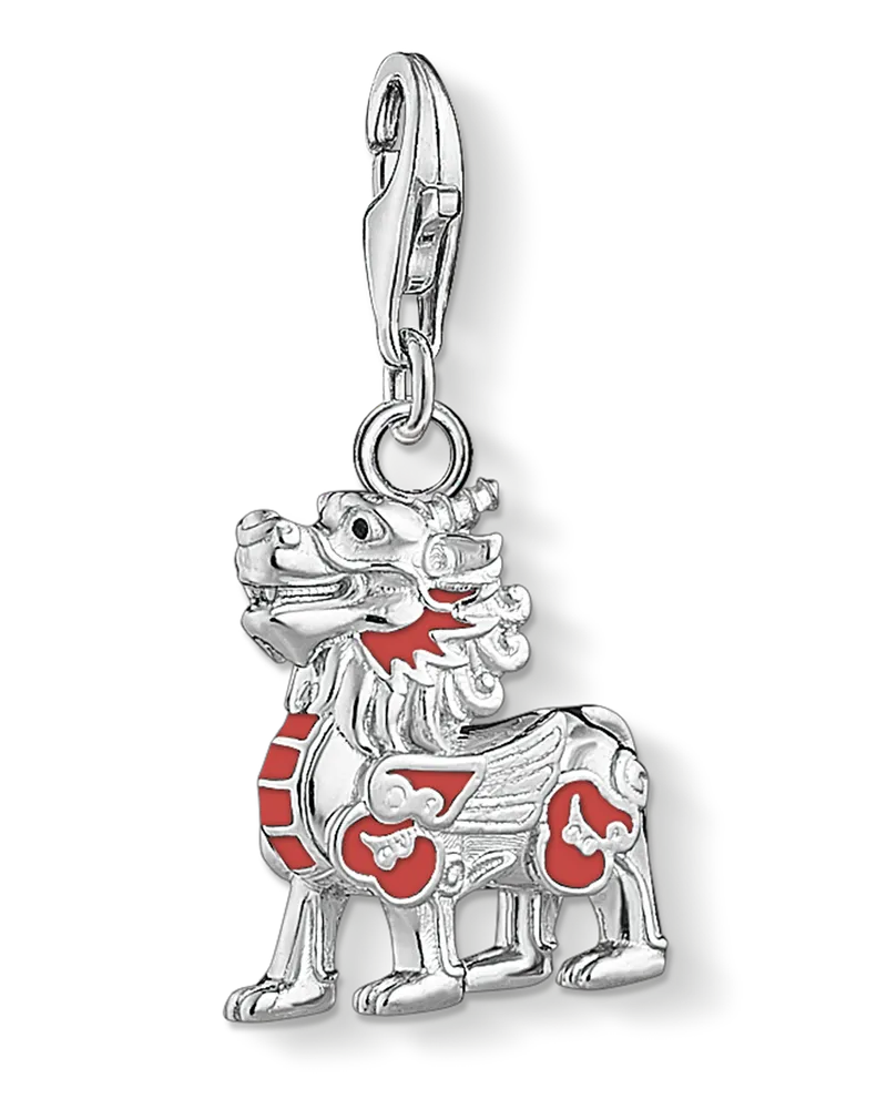 Thomas Sabo Damen Charm-Anhänger, Sterlingsilber, Charm Club Collection Rot