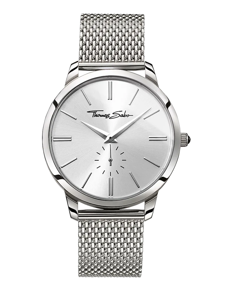 Thomas Sabo Herren Herrenuhr Rebel Spirit, Edelstahl Silberfarben