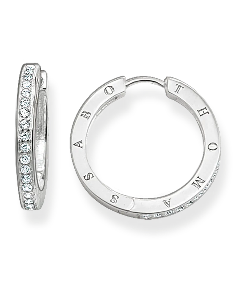 Thomas Sabo Damen Creolen, Sterlingsilber Silberfarben