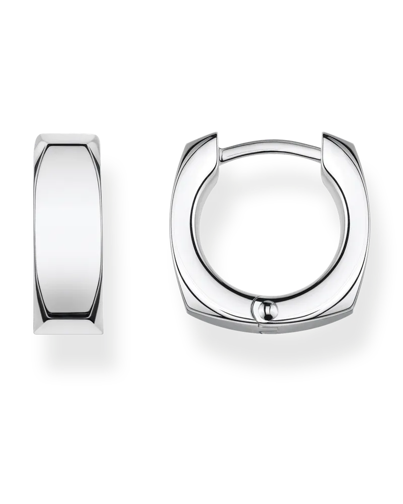 Thomas Sabo Damen Creolen Puristisches silber, Sterlingsilber Silberfarben