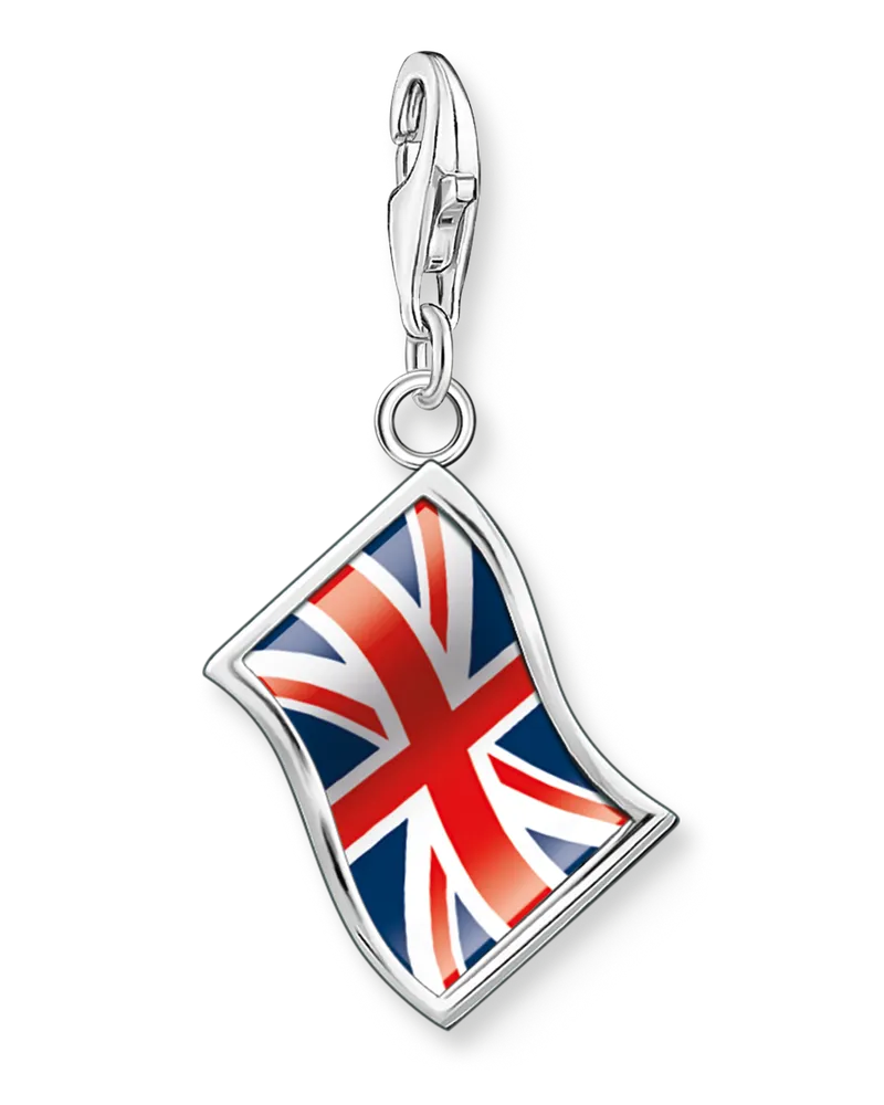 Thomas Sabo Charm-Anhänger LONDON UK-Flagge Silber Blau