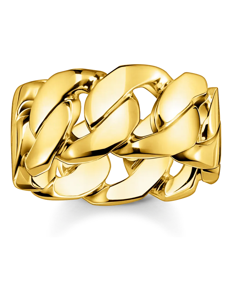 Thomas Sabo Herren Ring Glieder gold, Sterlingsilber Gelbgold vergoldet Gelbgoldfarben