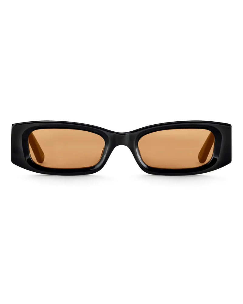 Thomas Sabo Herren Sonnenbrille Kim schmal rechteckig orange, Sterlingsilber Orange