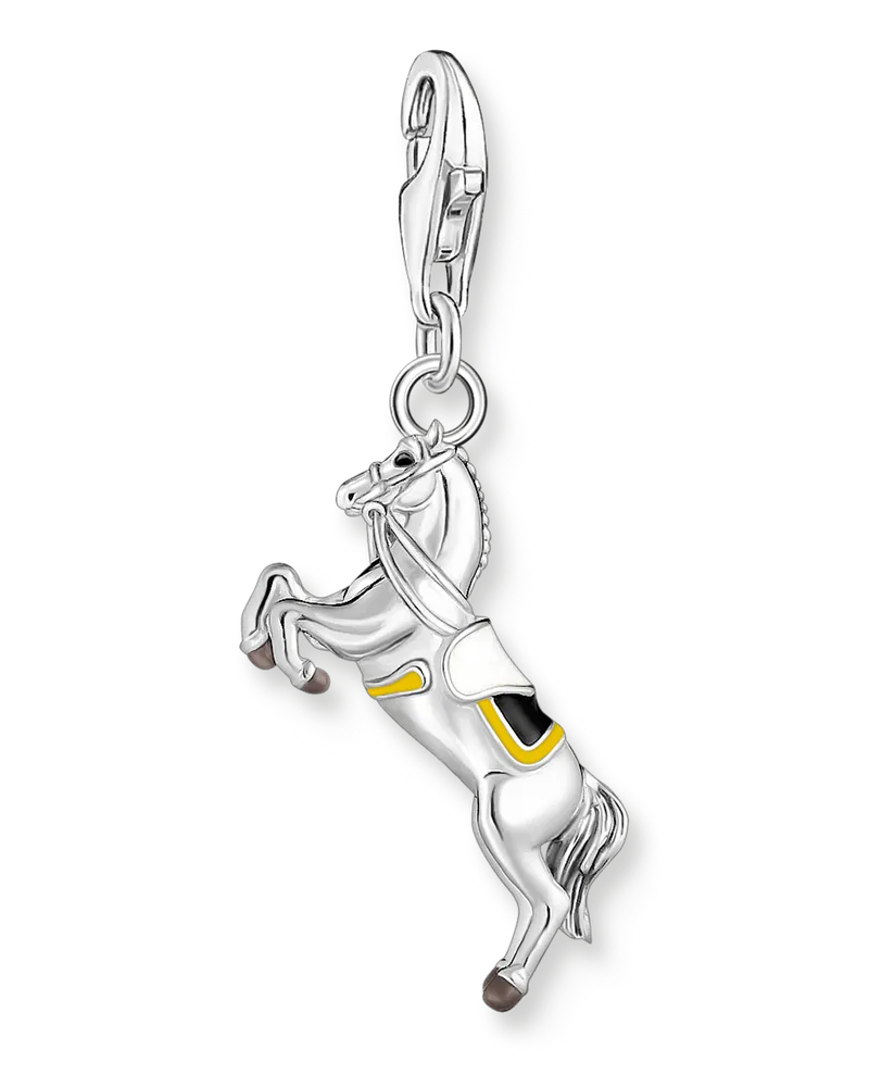 Thomas Sabo Damen Charm-Anhänger Pferd Silber, Sterlingsilber, Charm Club Collection Gelb