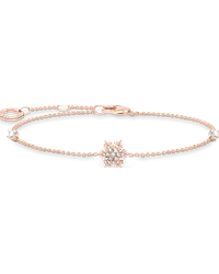 Thomas Sabo Armband Schneeflocke mit weißen Steinen roségold Roségoldfarben