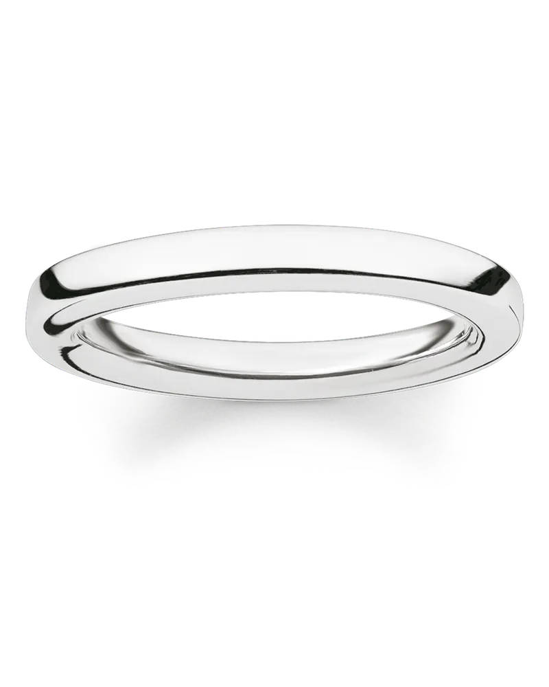Thomas Sabo Damen Ring klassisch, Sterlingsilber Silberfarben
