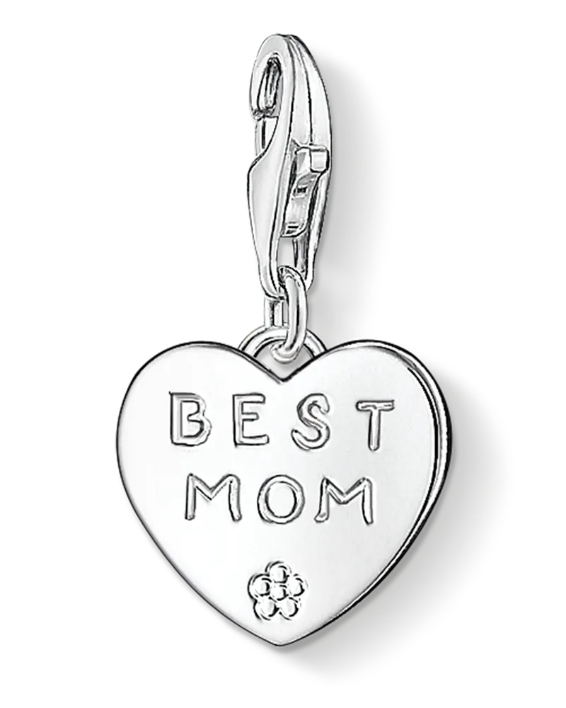 Thomas Sabo Charm-Anhänger BEST MOM Silberfarben