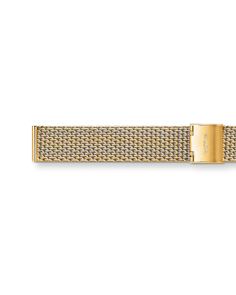 Thomas Sabo Damen Edelstahlarmband 16mm Gold, Edelstahl Gelbgoldfarben