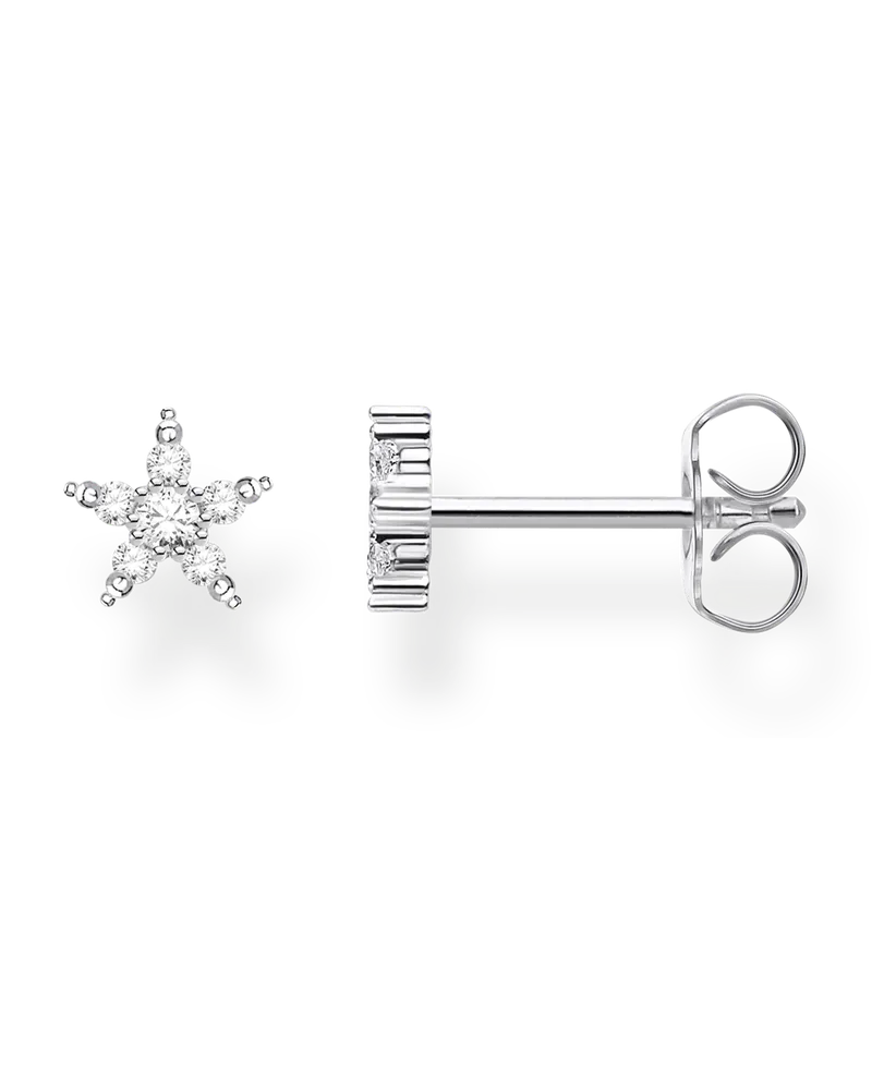 Thomas Sabo Damen Einzel Ohrstecker Stern silber, Sterlingsilber, Charming Collection Silberfarben