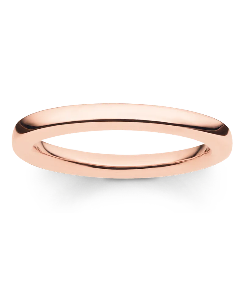 Thomas Sabo Damen Ring klassisch, Sterlingsilber Roségold vergoldet Roségoldfarben