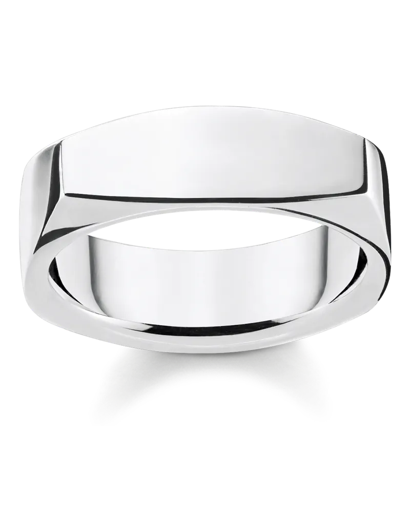 Thomas Sabo Herren Ring Eckig silber, Sterlingsilber Silberfarben