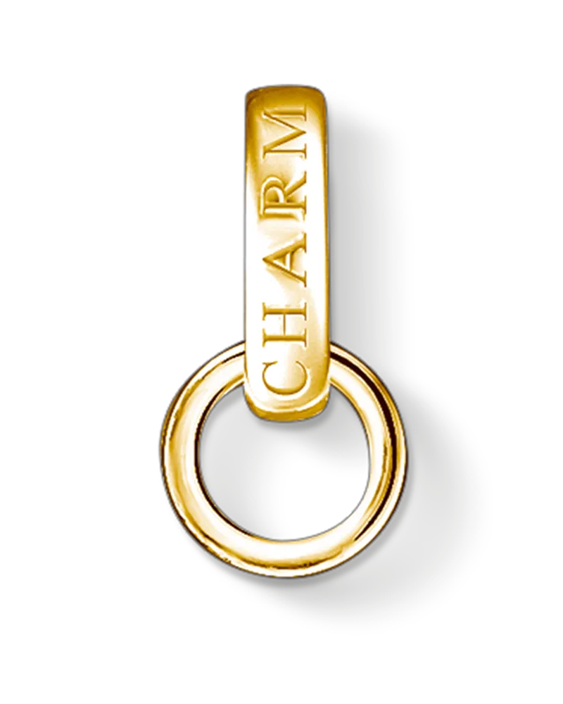 Thomas Sabo Herren Carrier, Sterlingsilber Gelbgold vergoldet, Charm Club Collection Gelbgoldfarben