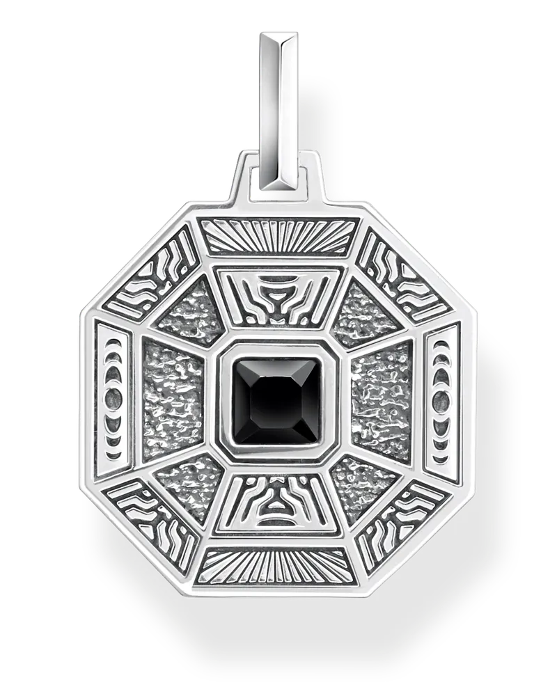 Thomas Sabo Anhänger Talisman mit schwarzem Onyx Silber Schwarz