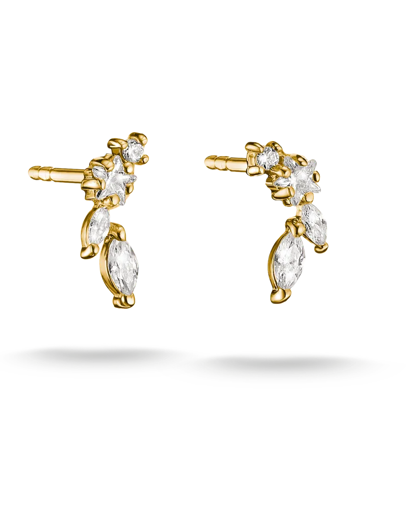 Thomas Sabo Ohrstecker mit weißem Zirkonia weiß H2369-M01-14 Gelbgoldfarben