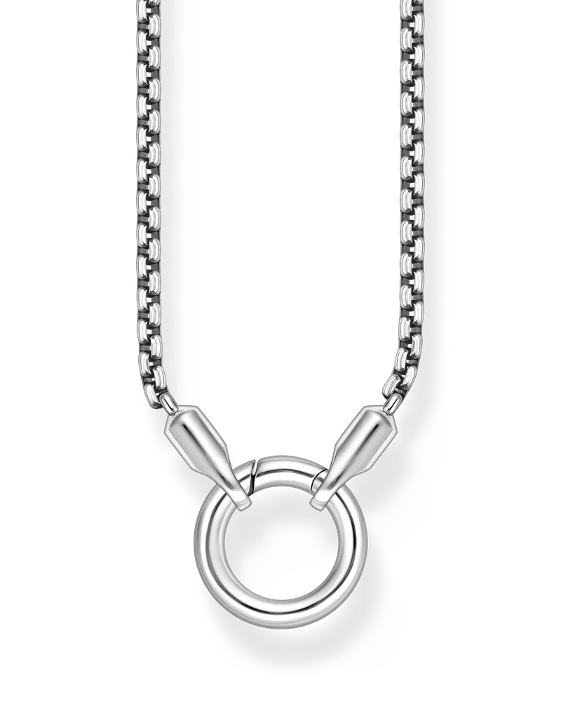 Thomas Sabo Herren Venezianerkette 2,7 mm mit rundem Verschluss Silber, Sterlingsilber geschwärzt Silberfarben