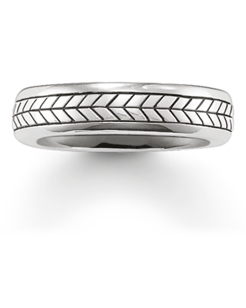 Thomas Sabo Herren Bandring, Sterlingsilber Silberfarben
