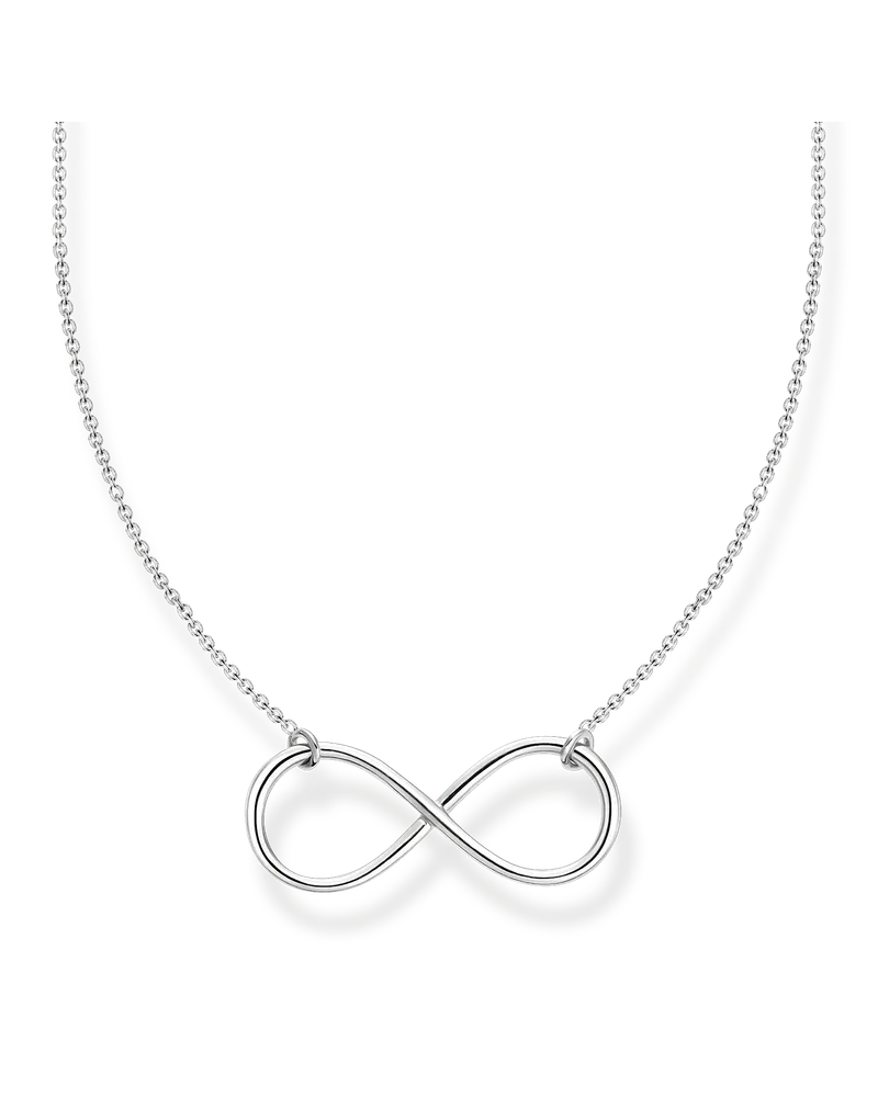 Thomas Sabo Damen Kette Infinity silber, Sterlingsilber, Charming Collection Silberfarben