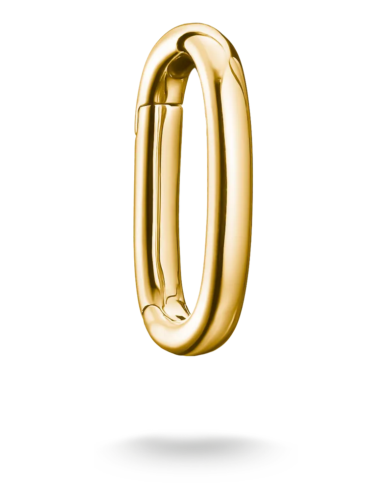 Thomas Sabo Herren Charm Club Connect Link vergoldet, Sterlingsilber Gelbgold vergoldet Gelbgoldfarben