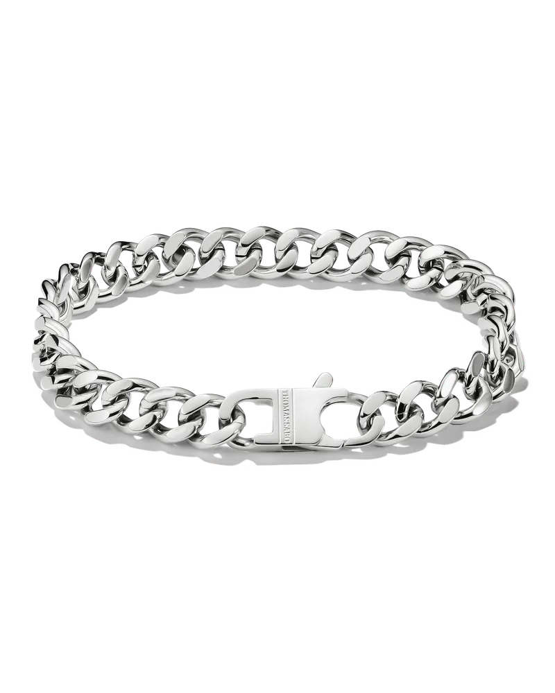 Thomas Sabo Panzerarmband rosa-matt A2252-S01-53-L22 Edelstahlfarben
