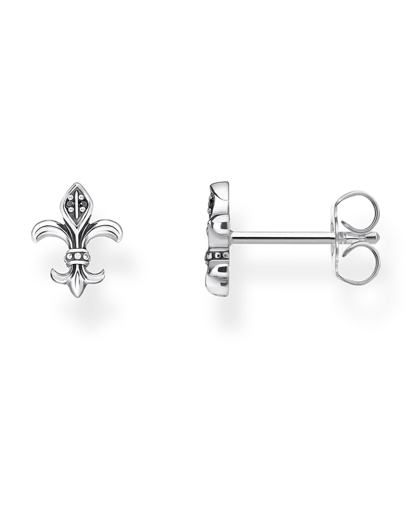 Thomas Sabo Ohrstecker Bourbonische Lilie Schwarz