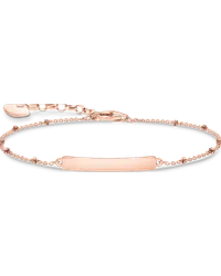 Thomas Sabo Armband klassisch Dots roségold mit Gravur Roségoldfarben