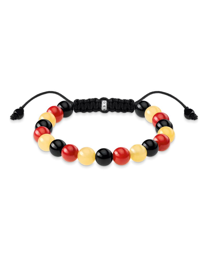Thomas Sabo Herren Armband Deutschland, Sterlingsilber geschwärzt Gelb