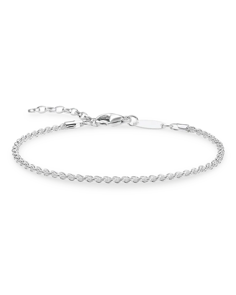 Thomas Sabo Damen Armband Kordeloptik, Sterlingsilber Silberfarben