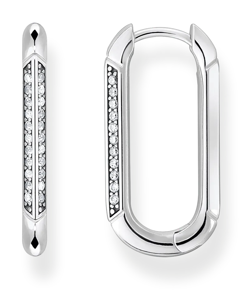 Thomas Sabo Damen Creolen silber, Sterlingsilber Silberfarben