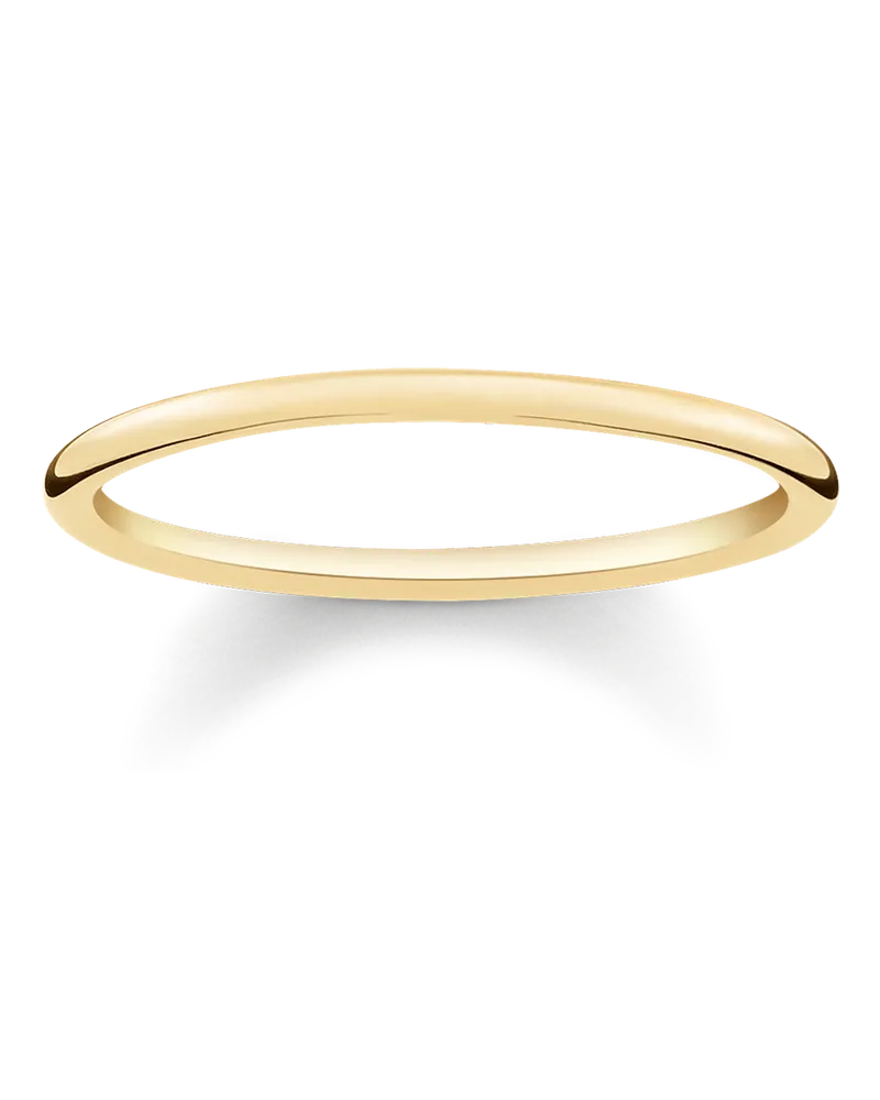 Thomas Sabo Damen Ring, Sterlingsilber Gelbgold vergoldet Gelbgoldfarben