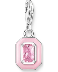 Thomas Sabo Charm-Anhänger pinker Stein Silber Pink