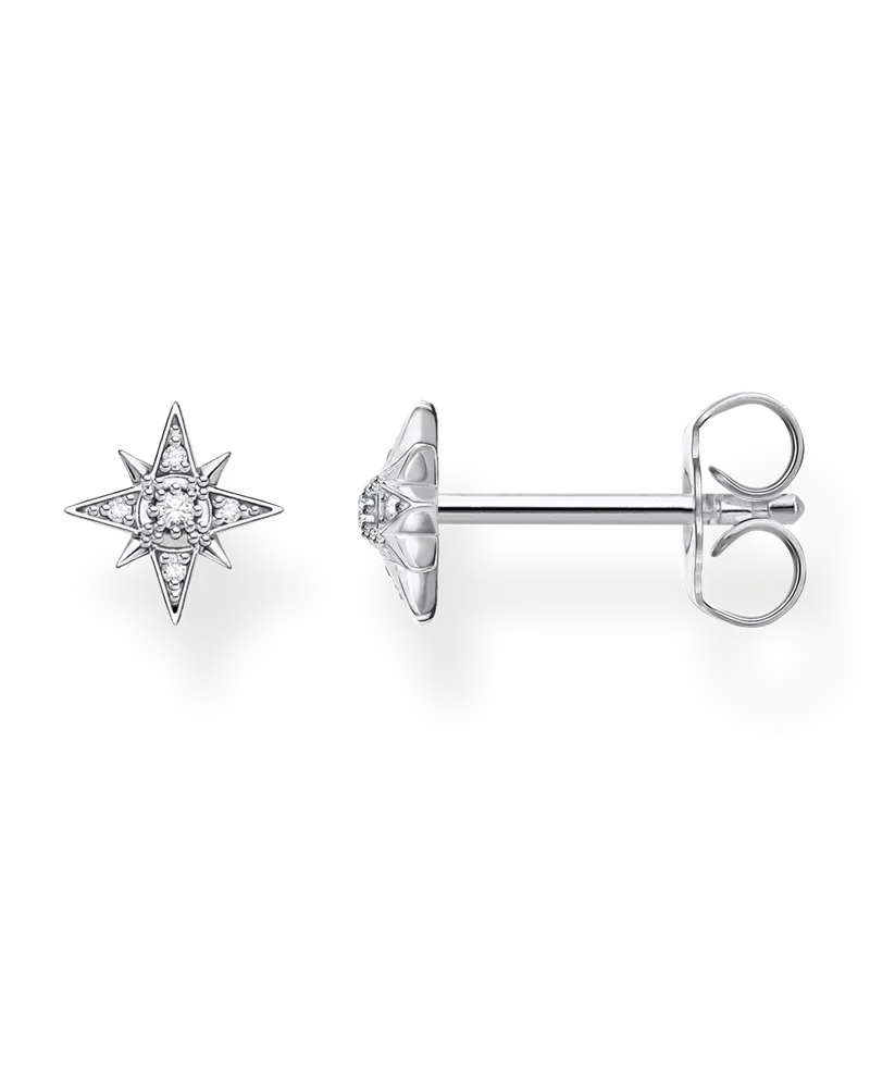 Thomas Sabo Damen Einzel Ohrstecker Stern silber, Sterlingsilber, Charming Collection Silberfarben