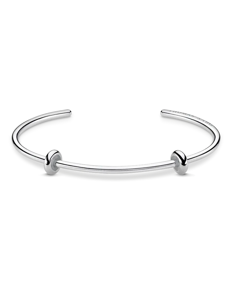 Thomas Sabo Herren Armreif klassisch, Sterlingsilber, Karma Beads Silberfarben