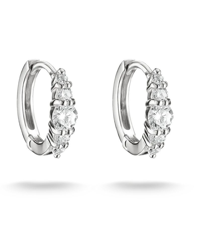 Thomas Sabo Creolen mit weißem Zirkonia weiß CR778-051-14 Silberfarben
